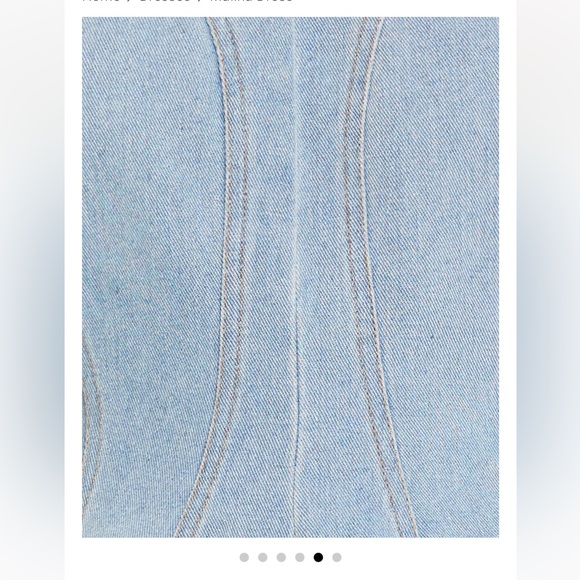 Denim Mini Dress - Small - Picture 5 of 5